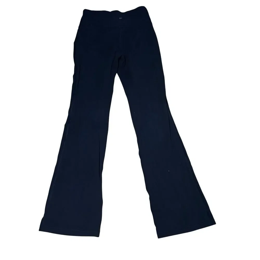 Athleta Girl Chit Chat Flare Pants Girls XL 14 Black High Rise Yoga Leggings